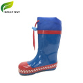 Botas de lluvia de goma de niños azules